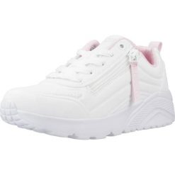 Buty SKECHERS UNO LITE - EASY ZIP Biały. Białe buty trekkingowe męskie Skechers, bez wzorów, z materiału, bez zapięcia, trekkingowe, skechers sport. Za 249.00 zł.