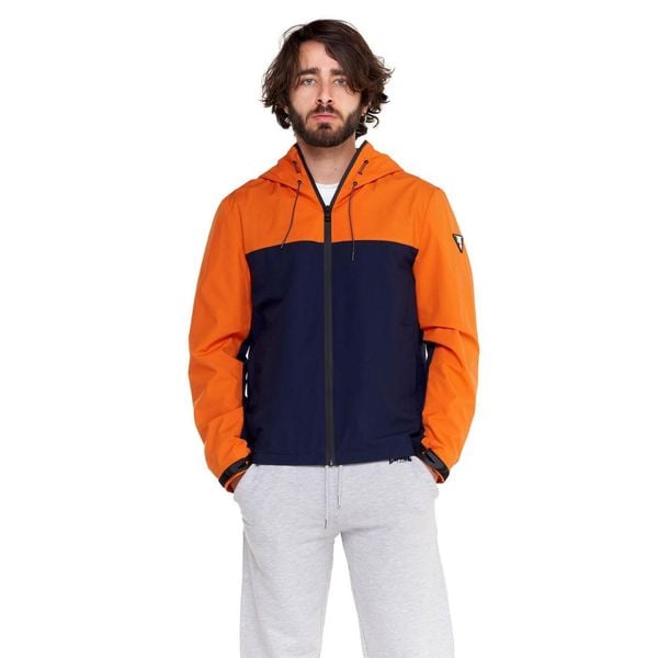 Minimalistyczna męska kurtka z nylonu ripstop. Brązowe kurtki męskie LEONE 1947 APPAREL, l, bez wzorów, z nylonu, sportowe, bez ramiączek, bez kaptura. W wyprzedaży za 223.60 zł.