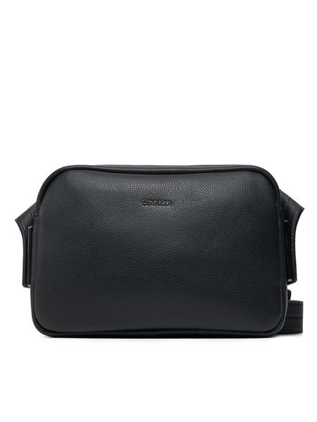Calvin Klein Saszetka Modern Business Flat Camera Bag K50K512905 Czarny. Czarne saszetki męskie Calvin Klein, bez wzorów, ze skóry. Za 219.99 zł.