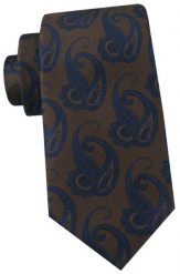 Krawat Męski - Angelo di Monti - Brąz, Paisley. Krawaty i muchy męskie Angelo di Monti, bez wzorów, z tkaniny, eleganckie. Za 45.00 zł.