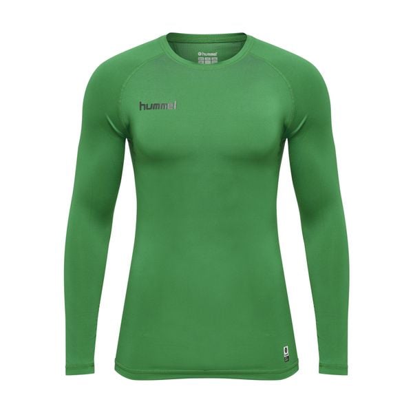 Koszulka termoaktywna z długim rękawem dla dorosłych Hummel First Performance. Zielone bielizna termoaktywna męska HUMMEL, xl, bez wzorów, z jersey, bez ramiączek. W wyprzedaży za 130.50 zł.