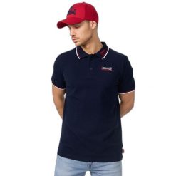 Polo Lonsdale Lion. Niebieskie koszulki polo męskie Lonsdale, m, bez wzorów, eleganckie, bez kołnierzyka, bez ramiączek. Za 225.50 zł.