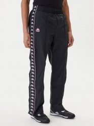 Kappa Spodnie dresowe 361W7JW Czarny Comfort Fit. Czarne spodnie dresowe męskie Kappa, bez wzorów, z dresówki. Za 249.99 zł.