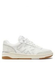 MICHAEL Michael Kors Sneakersy Rebel Leather Sneaker 42S4RBFS1D Biały. Białe buty sportowe na co dzień męskie MICHAEL Michael Kors, m, bez wzorów, ze skóry, bez ramiączek, bez kaptura. Za 919.99 zł.