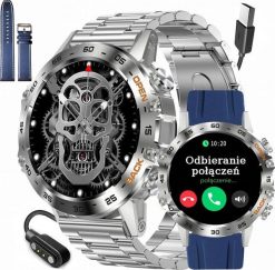 Zegarek męski SMARTWATCH GRAVITY ASTON GT9-3 srebrny/ 3 paski. Szare zegarki męskie Gravity, srebrne. Za 437.23 zł.
