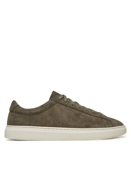 BOSS Sneakersy Kieran_Tenn_sd 50541868 Khaki. Brązowe buty sportowe na co dzień męskie Boss, m, bez wzorów, ze skóry, bez ramiączek, bez kaptura. Za 479.99 zł.