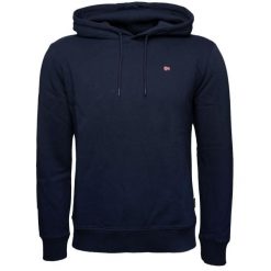 Bluza Mężczyzna NAPAPIJRI BALIS HOOD. Niebieskie bluzy nierozpinane męskie Napapijri, m, bez wzorów, casualowe, bez ramiączek, bez kaptura. W wyprzedaży za 289.90 zł.