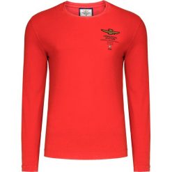 T-shirt AERONAUTICA MILITARE Pomarańczowy. Brązowe koszulki męskie z długim rękawem Aeronautica Militare, z aplikacjami, z włoskim kołnierzykiem, z długim rękawem. Za 300.00 zł.