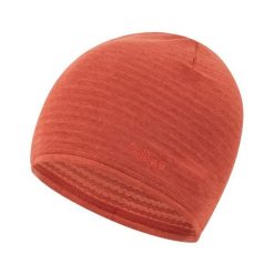Czapka polarowa pod kask Rab Filament Beanie. Czerwone czapki męskie RAB, bez wzorów, z polaru, sportowe. Za 69.43 zł.