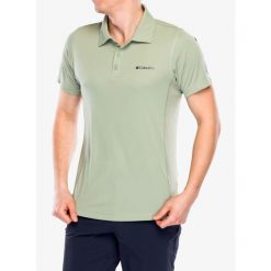 Koszulka polo męska Columbia Zero Rules Light Polo. Zielone koszulki polo męskie Columbia, m, bez wzorów, bez kołnierzyka, bez ramiączek. Za 146.99 zł.