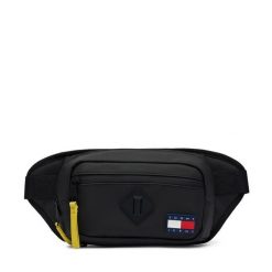 Nerka Tommy Jeans. Czarne saszetki męskie Tommy Jeans, bez wzorów, z jeansu, małe. Za 289.99 zł.