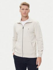Tommy Hilfiger Bluza Essential MW0MW38084 Beżowy Regular Fit. Brązowe bluzy rozpinane męskie Tommy Hilfiger, m, bez wzorów, z bawełny, bez ramiączek, bez kaptura. Za 439.99 zł.