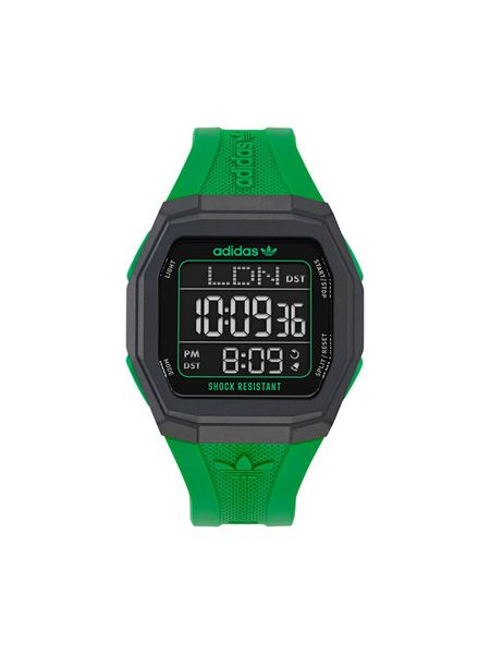 Adidas Zegarek Tech One AOST24566 Zielony. Zielone, cyfrowe zegarki męskie ADIDAS. Za 299.99 zł.
