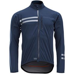 Kurtka przeciwdeszczowa na rower szosowy Van Rysel EDR. Brązowe kurtki treningowe męskie VAN RYSEL, s, bez wzorów, z materiału, bez kaptura, rowerowe. Za 249.99 zł.
