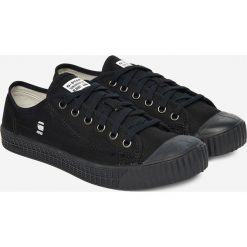 G-Star Raw - Tenisówki. Czarne trampki męskie G-Star Raw, z gumy, retro. W wyprzedaży za 199.90 zł.