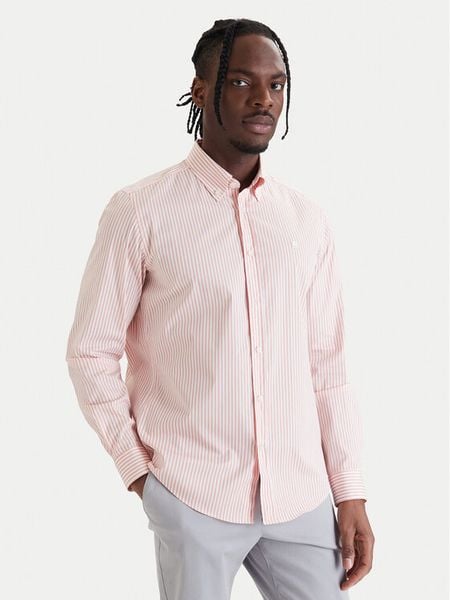 BOSS Koszula H-Liam 50562048 Różowy Regular Fit. Czerwone koszule męskie Boss, m, bez wzorów, z bawełny, bez kołnierzyka, bez ramiączek. Za 629.99 zł.