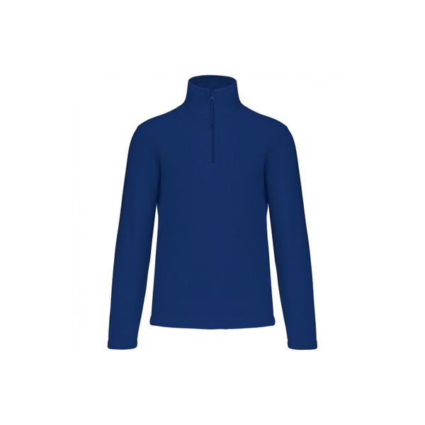 Polar z kołnierzem na zamek błyskawiczny Kariban Enzo. Niebieskie bluzy z polaru męskie KARIBAN, m, bez wzorów, z polaru, bez ramiączek, bez kaptura. Za 146.50 zł.