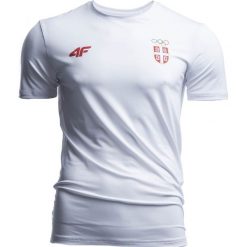 Koszulka funkcyjna męska Serbia Pyeongchang 2018 TSMF700 - biały. Bielizna termoaktywna męska marki 4f. W wyprzedaży za 79.99 zł.
