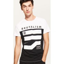 T-shirt z nadrukiem - Biały. Białe t-shirty męskie House, z nadrukiem. Za 39.99 zł.