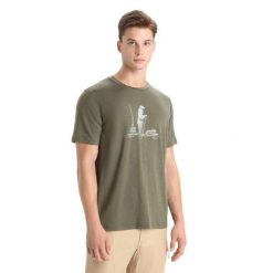 Koszulka Turystyczna Męska Icebreaker Tech Lite II SS Tee Polar Paddle T-Shirt. Zielone bluzy z polaru męskie Icebreaker, m, bez wzorów, z polaru, sportowe, bez ramiączek, bez kaptura. Za 321.78 zł.