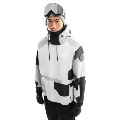 Kurtka snowboardowa męska W1 Tibet. Czarne kurtki męskie SIROKO, m, bez wzorów, z softshellu, bez ramiączek, bez kaptura. W wyprzedaży za 297.00 zł.