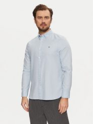 Tommy Hilfiger Koszula Flex Dobby MW0MW37578 Błękitny Slim Fit. Niebieskie koszule męskie Tommy Hilfiger, m, bez wzorów, z bawełny, bez kołnierzyka, bez ramiączek. Za 259.99 zł.