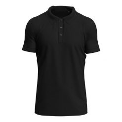 Męska Koszulka Polo Clive. Czarne koszulki polo męskie Stedman, m, bez wzorów, bez kołnierzyka, bez ramiączek. Za 85.99 zł.