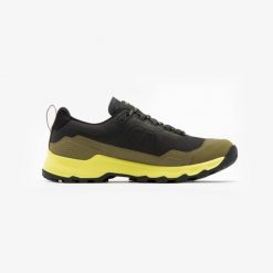 Buty turystyczne męskie MH500 Light wodoodporne. Czarne buty trekkingowe męskie QUECHUA, bez wzorów, z kauczuku, sportowe, bez obcasa, bez zapięcia. Za 329.99 zł.