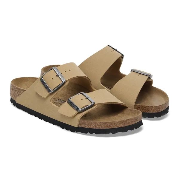 Birkenstock Arizona BS Latte Cream Klapki Unisex. Brązowe klapki i japonki męskie Birkenstock, bez wzorów, z materiału. Za 299.99 zł.