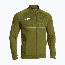 Bluza do biegania męska Joma Record III Full Zip. Zielone bluzy nierozpinane męskie Joma, l, bez wzorów, sportowe, bez ramiączek, bez kaptura. Za 172.80 zł.