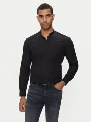 Hugo Koszula Kaleb 50519834 Czarny Slim Fit. Czarne koszule męskie Hugo, m, bez wzorów, z bawełny, bez kołnierzyka, bez ramiączek. Za 269.99 zł.