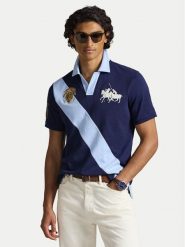 Polo Ralph Lauren Polo 710B14221001 Granatowy Regular Fit. Niebieskie koszulki polo męskie Polo Ralph Lauren, m, bez wzorów, z bawełny, bez kołnierzyka, bez ramiączek. Za 1,199.00 zł.