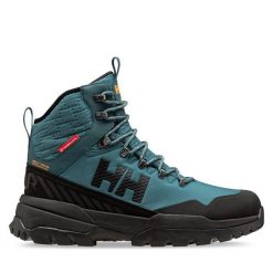Trekkingi Helly Hansen. Zielone buty trekkingowe męskie Helly Hansen, bez wzorów, sportowe, bez obcasa, bez zapięcia. Za 629.99 zł.