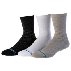 Skarpety biegowe Stance Run Lt Crew 3 Pack. Białe buty do biegania męskie Stance, bez wzorów, bez zapięcia, na fitness i siłownię. Za 177.99 zł.