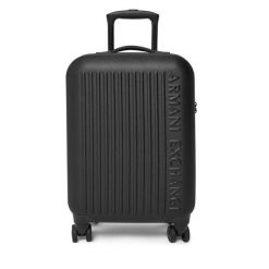 Walizka kabinowa Armani Exchange. Czarne walizki męskie Armani Exchange, bez wzorów. Za 889.99 zł.