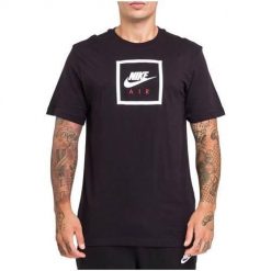 Koszulka sportowa męska Nike Nsw Air 2 Tee. Czarne t-shirty sportowe męskie Nike, m, bez wzorów, sportowe, bez ramiączek. Za 129.00 zł.