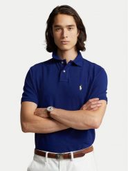 Polo Ralph Lauren Polo Core Replen 710795080 Granatowy Slim Fit. Niebieskie koszulki polo męskie Polo Ralph Lauren, l, bez wzorów, z bawełny, bez kołnierzyka, bez ramiączek. Za 419.99 zł.