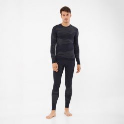Bielizna termoaktywna męska VIKING Gasher Merino Man Set z wełną merino. Czarna bielizna termoaktywna męska Viking, m, bez wzorów, z wełny, bez ramiączek. Za 389.90 zł.