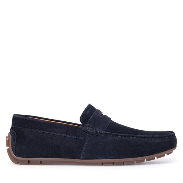 Mokasyny Lasocki. Niebieskie mokasyny męskie Lasocki, bez zapięcia. Za 179.99 zł.