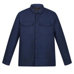 Męska Koszula Ocieplana Gawayne. Niebieskie koszule męskie Regatta, m, bez wzorów, bez kołnierzyka, bez ramiączek. Za 125.99 zł.