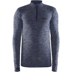 Craft Koszulka Męska Active Comfort Zip Ls Niebieska M. Niebieskie bielizna termoaktywna męska Craft, ze skóry, z długim rękawem. Za 139.00 zł.