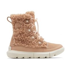 Śniegowce juniorskie Sorel Sorel Explorer Cozy. Brązowe buty trekkingowe męskie Sorel, na zimę, bez wzorów, bez zapięcia, trekkingowe. Za 319.99 zł.