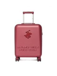 Beverly Hills Polo Club Walizka kabinowa CEO-BHPC-S-004-08-BURGUNDY Bordowy. Czerwone walizki męskie Beverly Hills Polo Club, bez wzorów, z tworzywa sztucznego. Za 299.99 zł.
