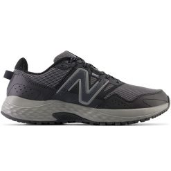 Buty męskie New Balance MT410LB8 – szare. Szare buty do biegania męskie New Balance, bez wzorów, z materiału, bez zapięcia, do biegania. Za 399.99 zł.