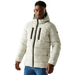 Kurtka z kapturem Regatta Laurade. Brązowe kurtki męskie Regatta, bez wzorów, z puchu, bez ramiączek, z kapturem. Za 374.80 zł.