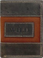 Always Wild Pionowy portfel męski, skóra naturalna, nubuk i jeans Always Wild. Portfele męskie Always Wild, bez wzorów, z jeansu. Za 78.99 zł.