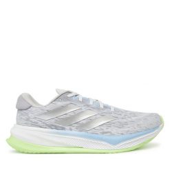 Buty do biegania adidas. Białe buty do biegania męskie ADIDAS, bez wzorów, bez zapięcia, do biegania. Za 599.99 zł.
