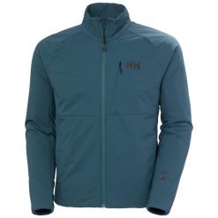 Kurtka turystyczna Helly Hansen Odin Stretch. Niebieskie kurtki męskie Helly Hansen, bez wzorów, sportowe, bez ramiączek, bez kaptura. W wyprzedaży za 957.90 zł.
