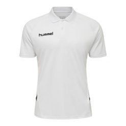 Polo Hummel hmlPROMO. Białe koszulki polo męskie HUMMEL, m, bez wzorów, sportowe, bez kołnierzyka, bez ramiączek. W wyprzedaży za 95.25 zł.