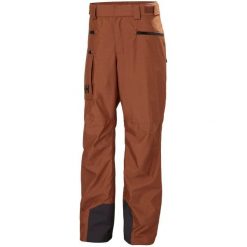 Spodnie narciarskie Helly Hansen Garibaldi 2.0. Brązowe spodnie narciarskie i snowboardowe męskie Helly Hansen, bez wzorów, narciarskie. Za 1,190.50 zł.